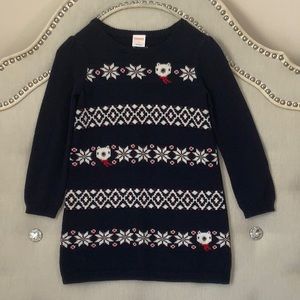 Gymboree Girls Sweater Dress Size 4 Navy